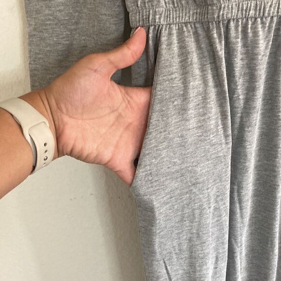 Women's Off Shoulder Jumpsuit Gray Size Small - Picture 3 of 10